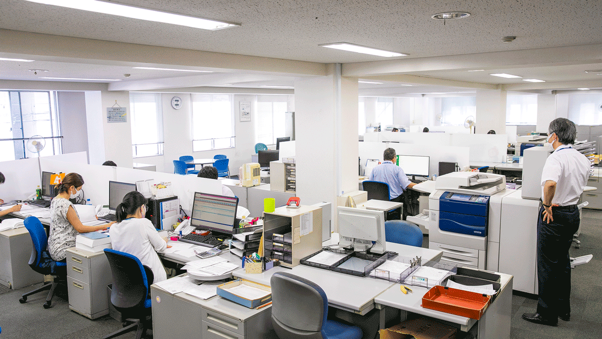 名古屋市港区の本社内